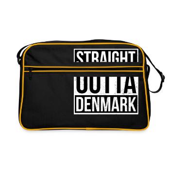 Straight Outta Denmark - Retro Bag - black/gold - Front