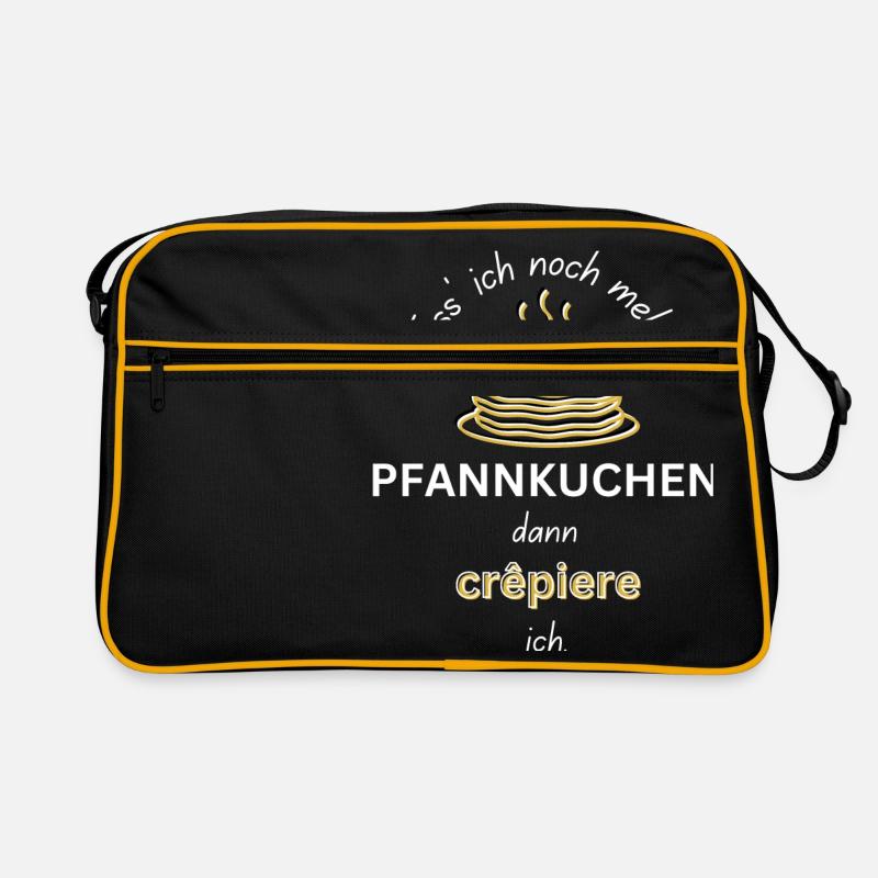 Lustiger Pfannkuchen Eierkuchen Pancake Spruch Retro Tasche