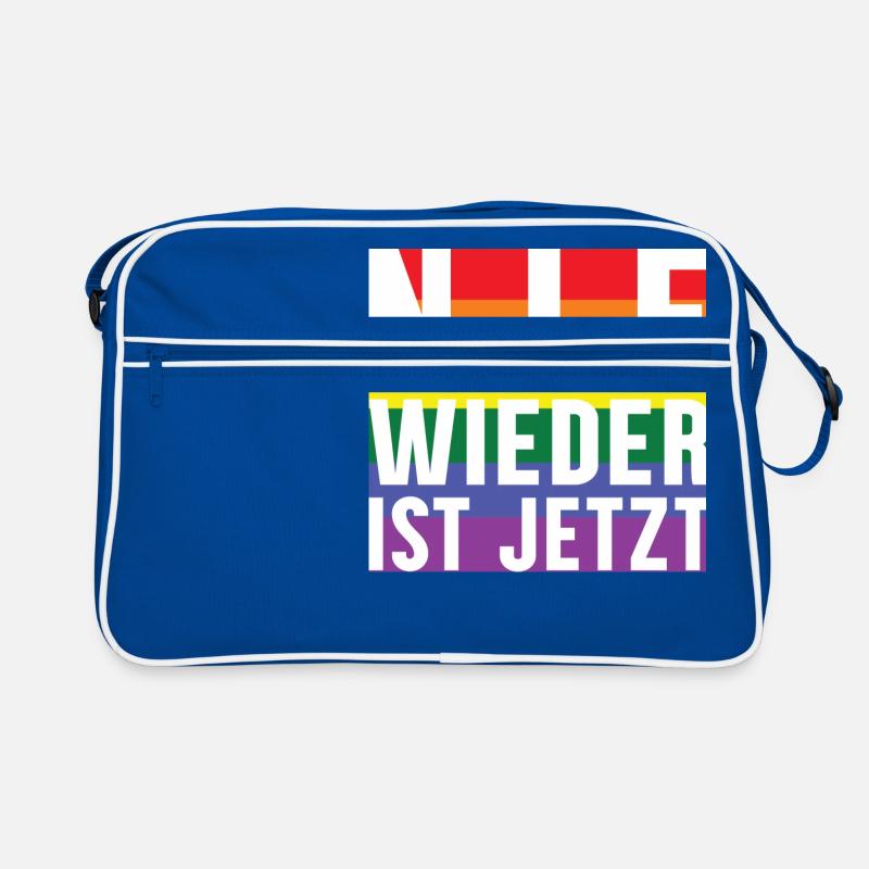 Never again lettering Pride Retro Bag
