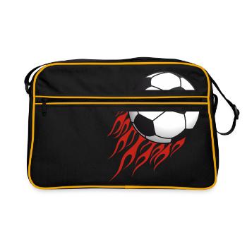 football - Sac Retro - noir/or - Devant