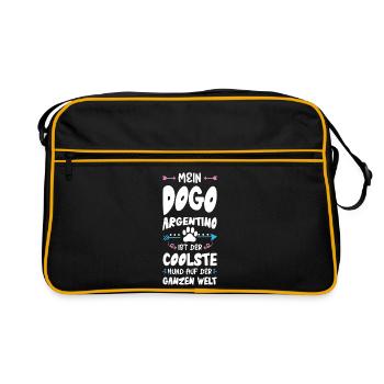 Dicton de chien dogue argentin - Sac Retro - noir/or - Devant