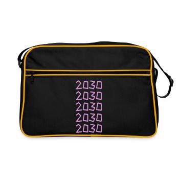 Millésime 2030 - Sac Retro - noir/or - Devant