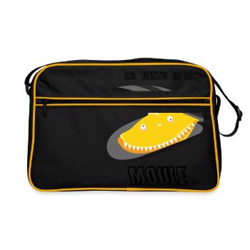 les dents de la moule - Sac Retro - noir/or - Devant