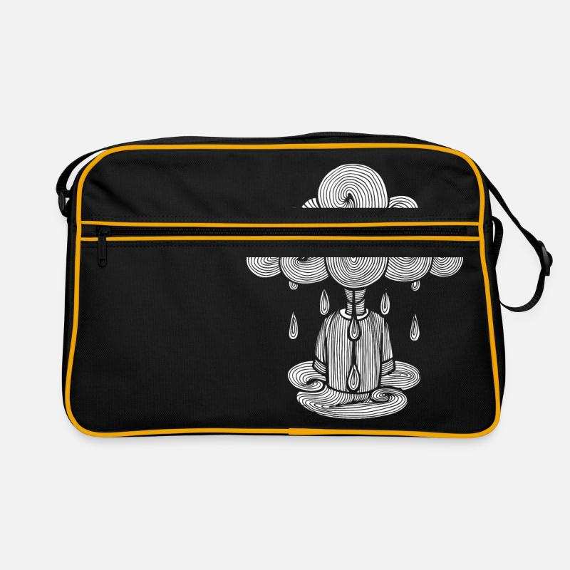 cloud, Monday cloud rain, Monday is bad ... Retro Bag