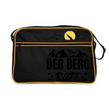 La montagne devient soleil - Sac Retro - noir/or - Devant