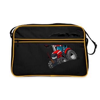 RED TRACTOR - Retro Bag - black/gold - Front