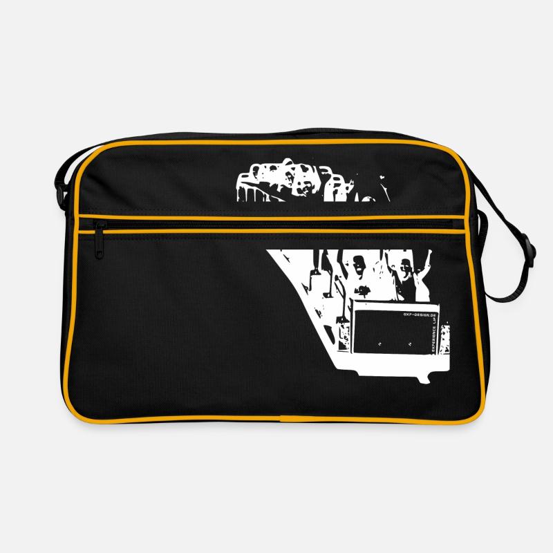 gxp life is a rollercoaster white - achterbahn w Retro Tasche