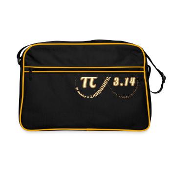 Fascinant nombre Pi - Sac Retro - noir/or - Devant