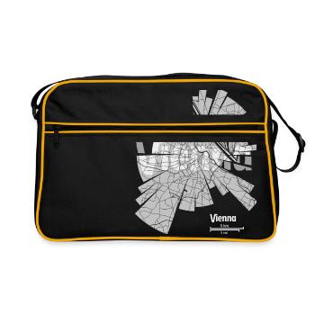 Vienna Map - Retro Bag - black/gold - Front