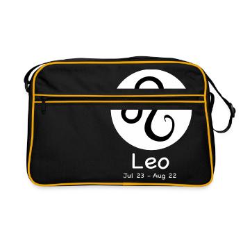 Horoscope du Lion - Sac Retro - noir/or - Devant