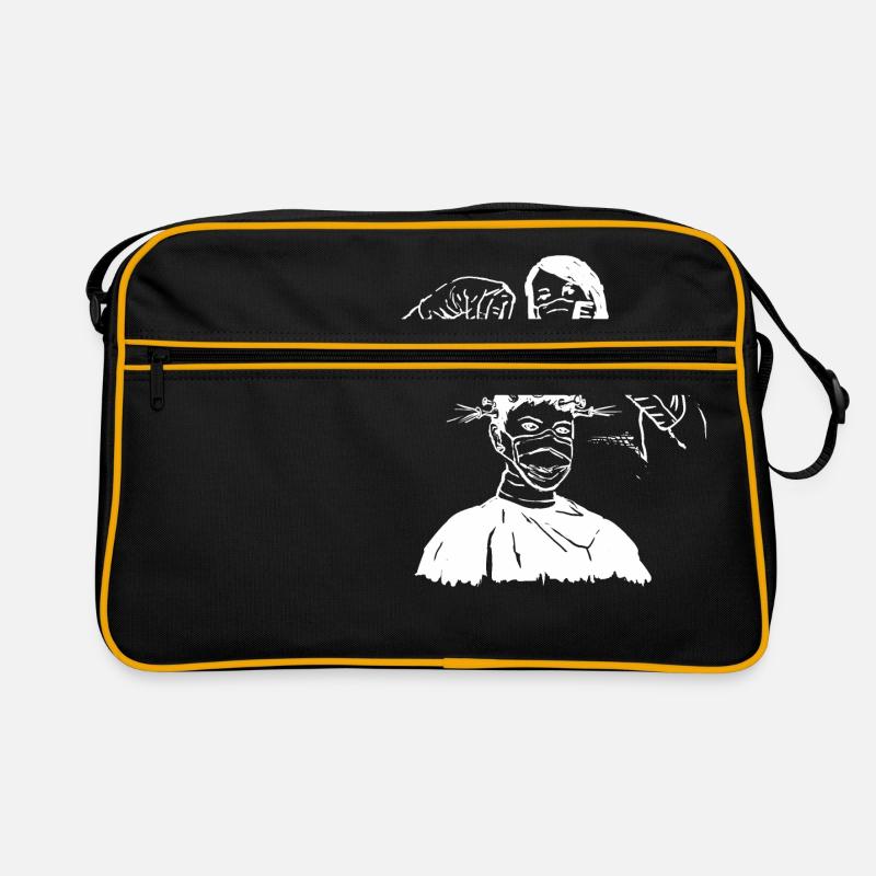 Coiffeur, coiffeur, styliste - Sac Retro - noir/or