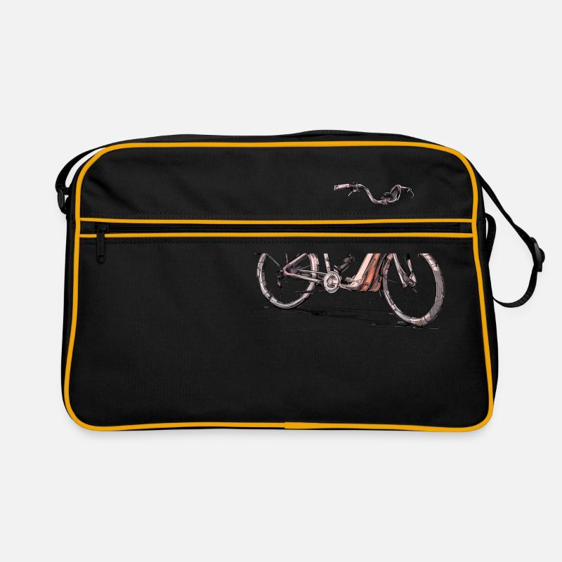 Ride - Retro Tasche - Schwarz/Gold
