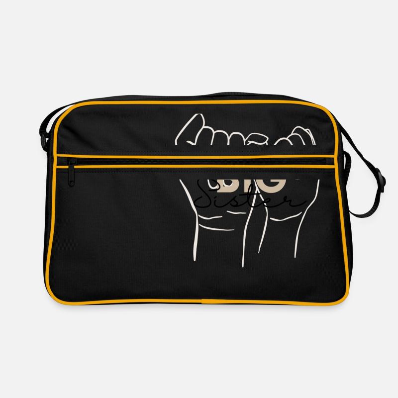 Große Schwester - Geschwister Retro Tasche