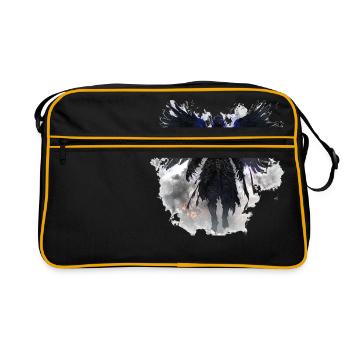Dark Angel T-Shirt – Mystical Fantasy Design - Retro Bag - black/gold - Front