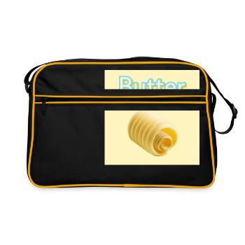 Butter - Retro Tasche - Schwarz/Gold - Vorne