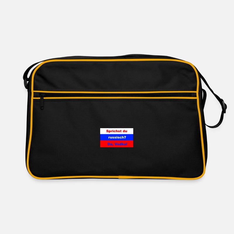 Sprichst du russisch? Da, Vodka! Retro Tasche