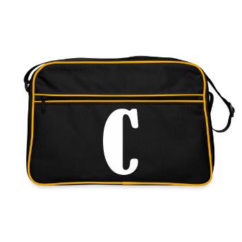 C - Retro Bag - black/gold - Front