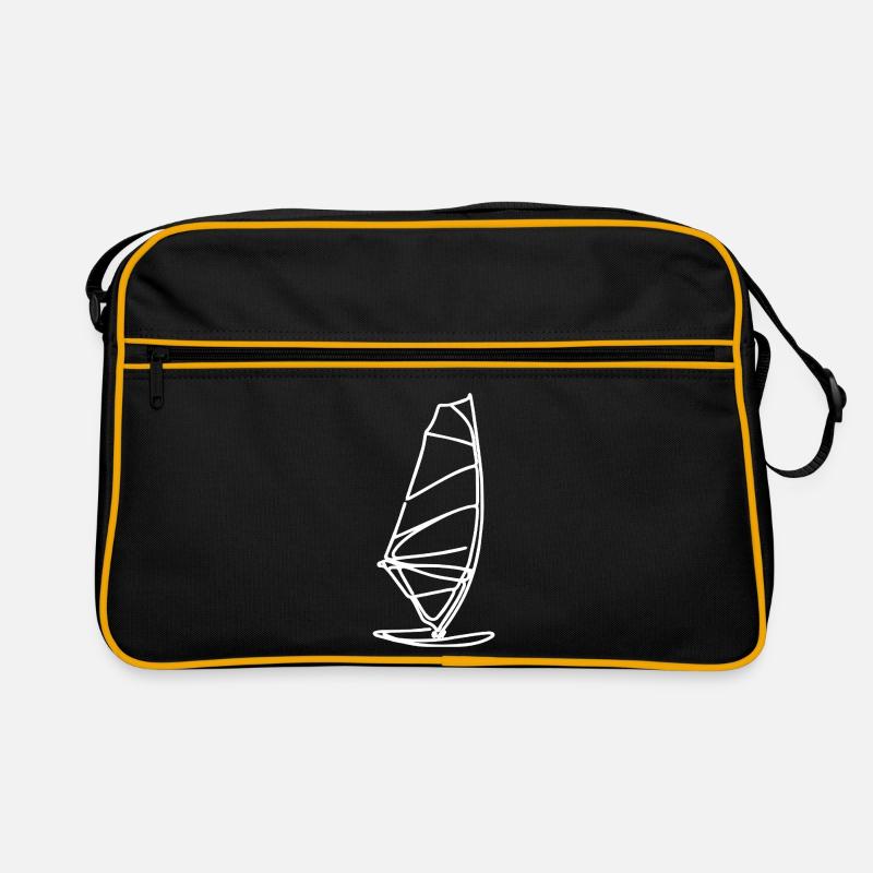 Windsurfbrett Skizze Retro Tasche