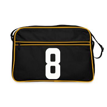 8 - Retro Bag - black/gold - Front