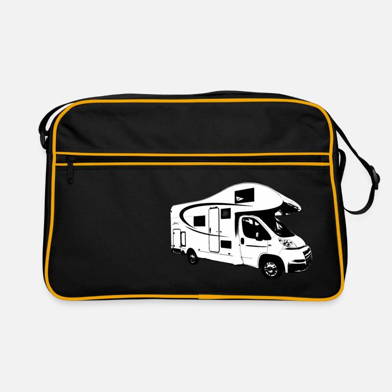 Camper - Retro Bag - black/gold