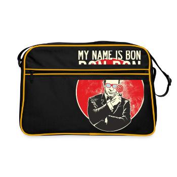 random Mix Bon Bon - Retro Tasche - Schwarz/Gold - Vorne