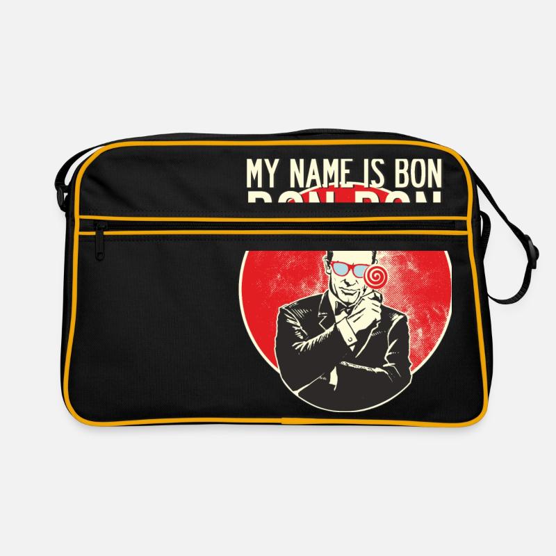 random Mix Bon Bon - Retro Tasche - Schwarz/Gold