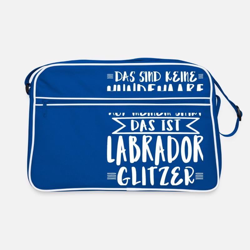 Das ist Labrador Glitzer Retro Tasche