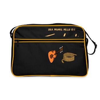 The real hero is Troubadix - Retro Bag - black/gold - Front