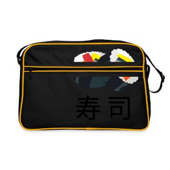 SUSHI - JAPONAIS - Sac Retro - noir/or - Devant