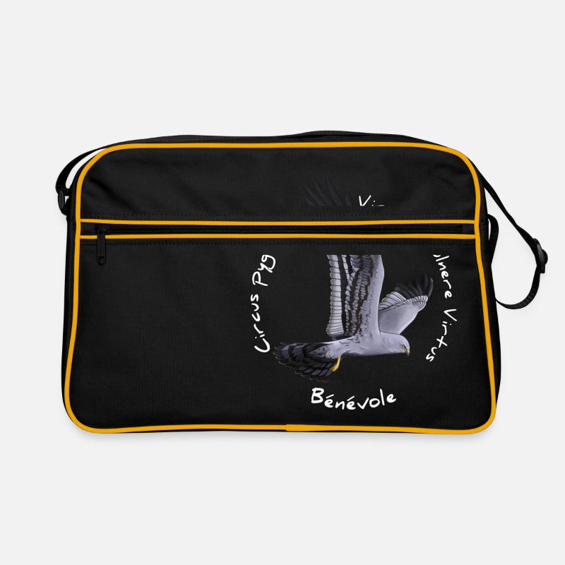 Busard cendré - Sac Retro - noir/or
