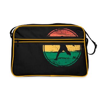 Badminton Badminton Sports - Retro Bag - black/gold - Front