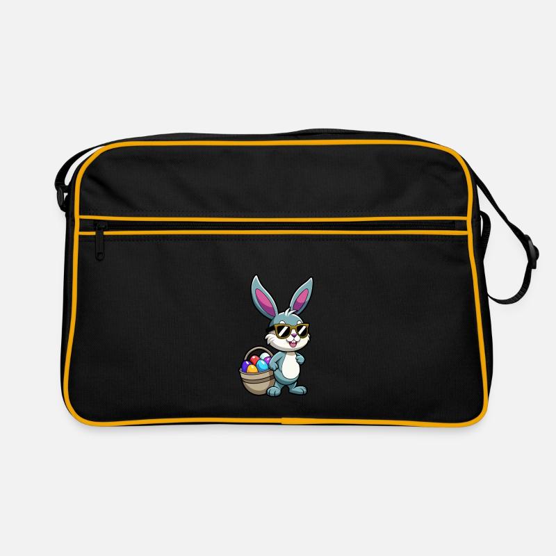 Joyeuses Pâques - Lapin de Pâques - Oeuf de Pâques - Cadeau Sac Retro