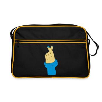 Love U Korean - Retro Bag - black/gold - Front