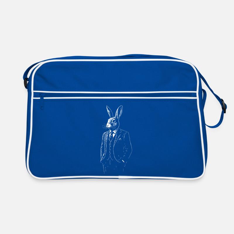 Dapper Rabbit in Tailored Suit Retro Bag