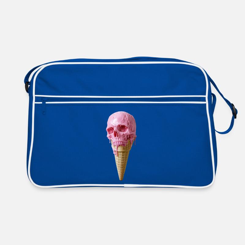 Pink Skull Eiscreme Kunst Retro Bag