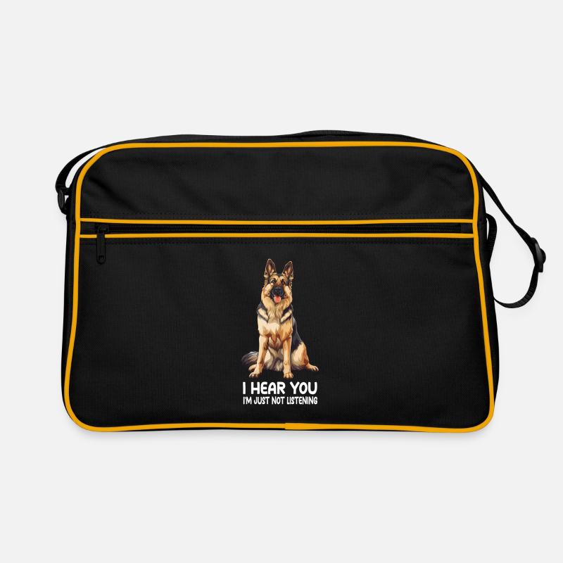 German Shepherd Retro Bag