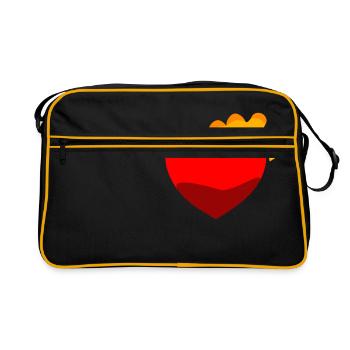 Poulet Poulet amour - Sac Retro - noir/or - Devant