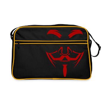 Guy Fawkes - Retro Bag - black/gold - Front