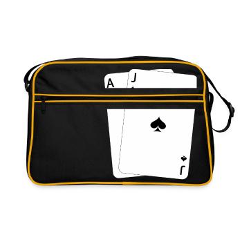 Blackjack AJ - Retro Bag - black/gold - Front