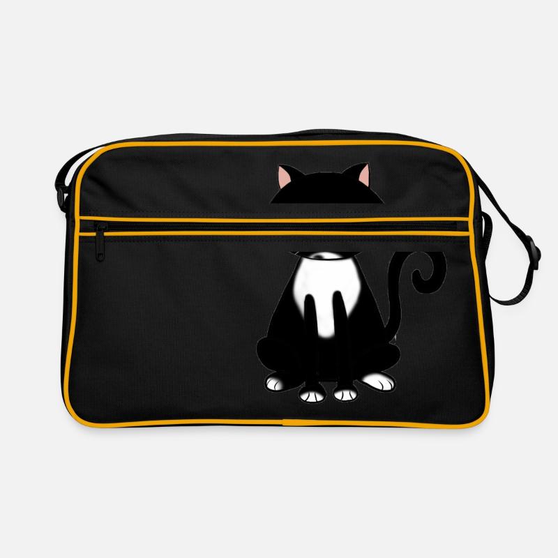 Merlin - Retro Tasche - Schwarz/Gold