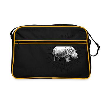 hippo - Retro Bag - black/gold - Front