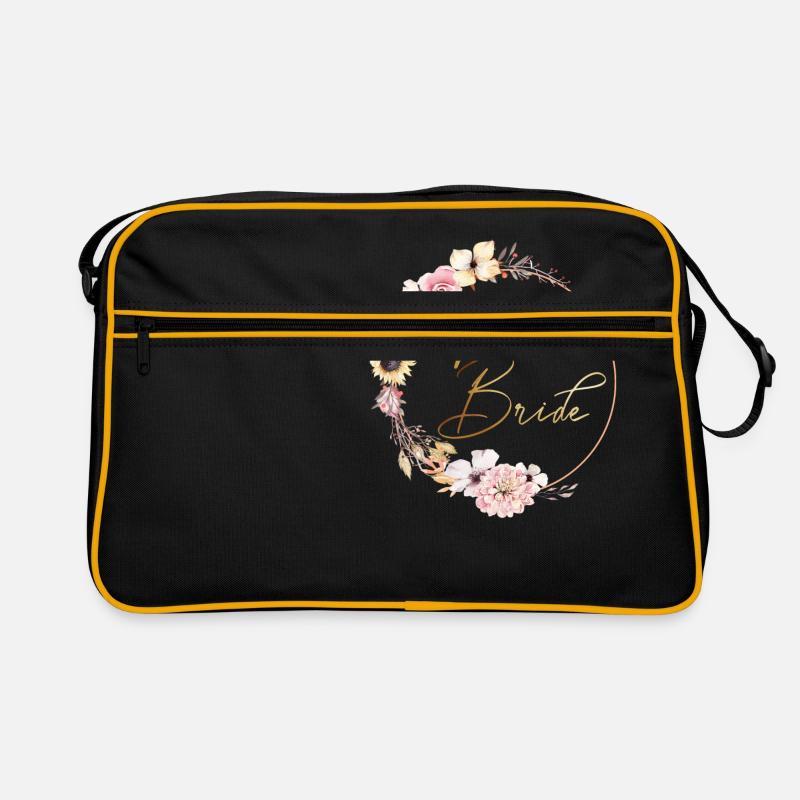 peachy_wreath_team_bride Retro Tasche