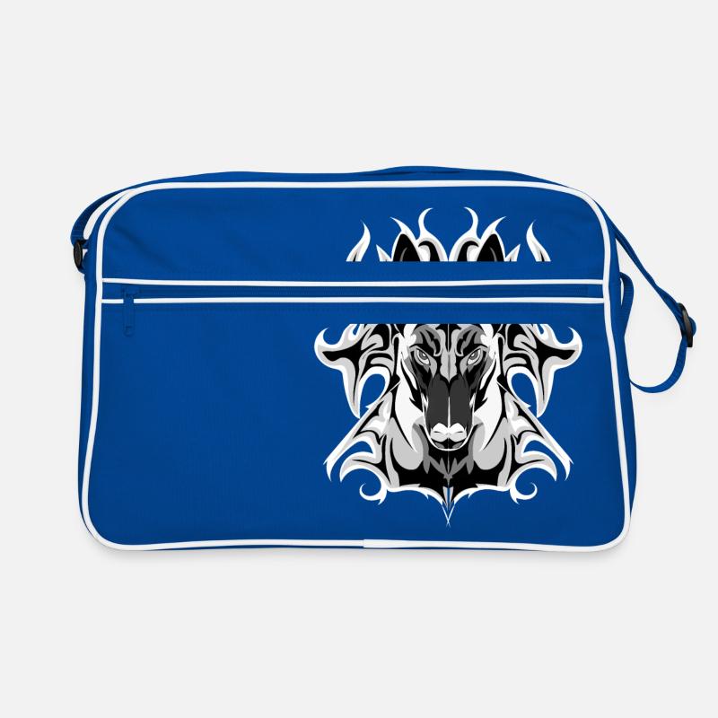Malinois-Blitz Retro Tasche