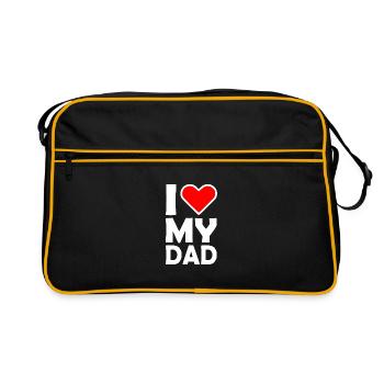 I love my dad - Sac Retro - noir/or - Devant
