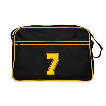 7 - Retro Bag - black/gold - Front