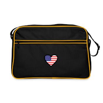 America - Retro Bag - black/gold - Front