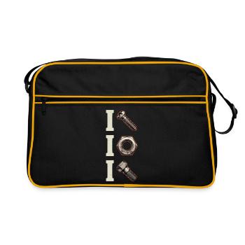 T Hardware Icon Trio - Retro Tasche - Schwarz/Gold - Vorne