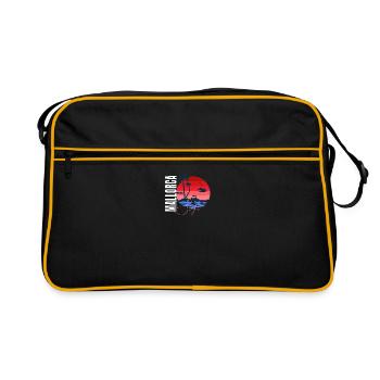 Mallorca Style – Sunset Vibes - Retro Bag - black/gold - Front