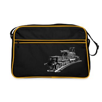 Locomotive "Crocodile" - Retro Bag - black/gold - Front