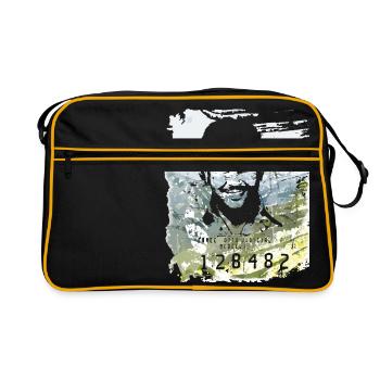 Pablo Escobar distressed - Retro Bag - black/gold - Front